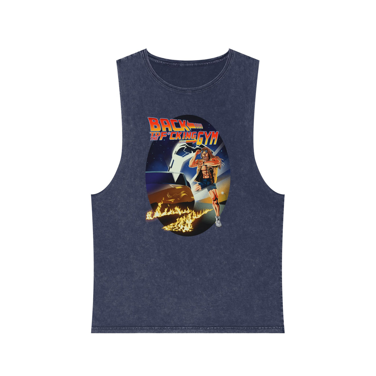 Back To The F*cking Gym (Image) Stonewash Tank Top
