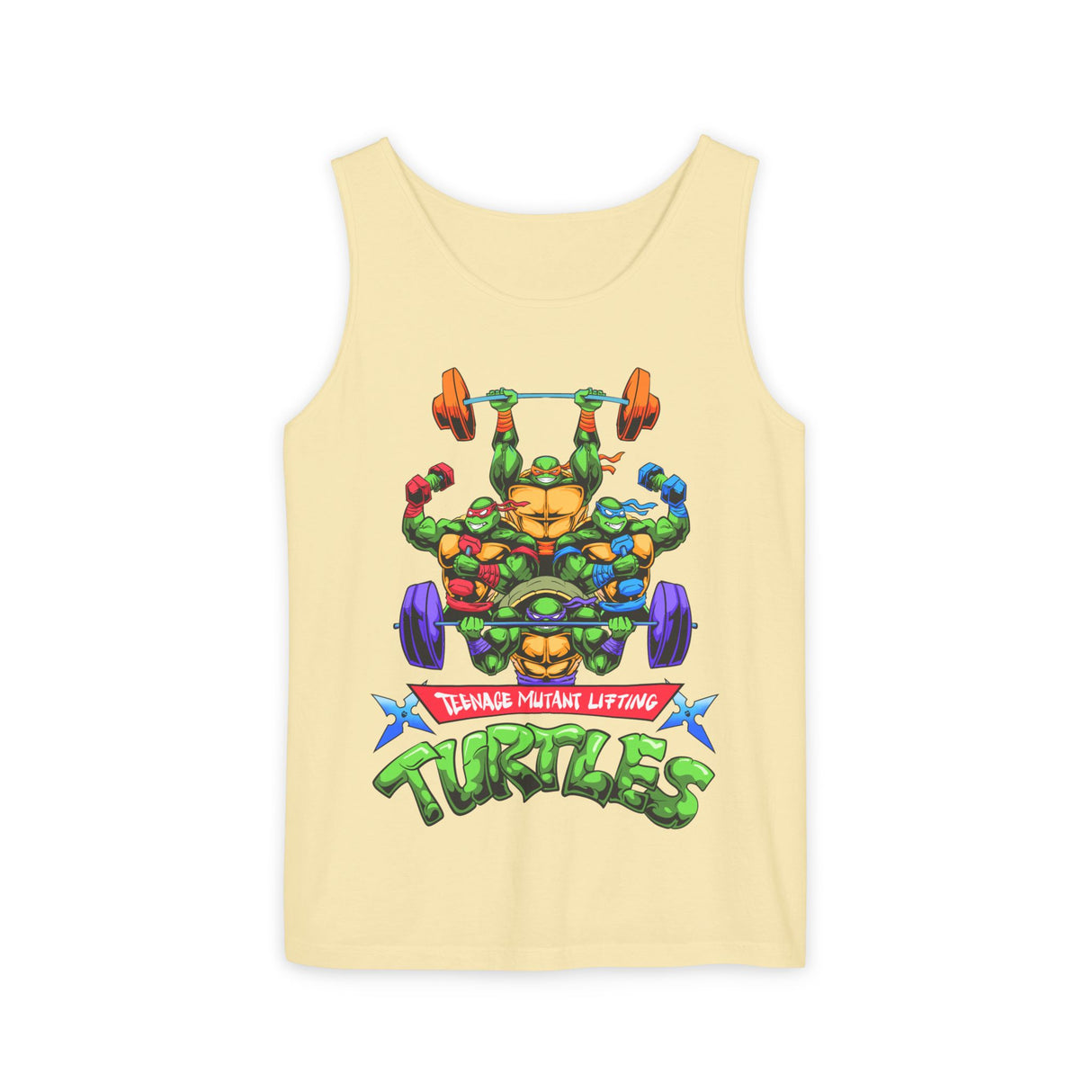 Teenage Mutant Lifting Turtles Comfort Tank Top