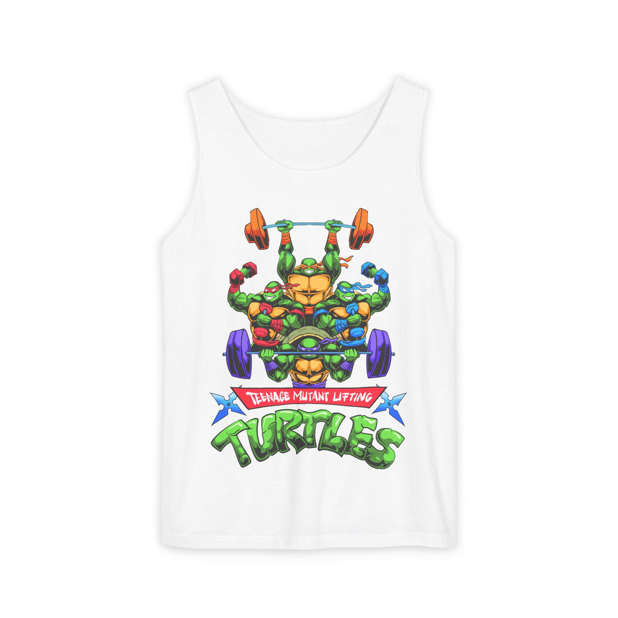 Teenage Mutant Lifting Turtles Comfort Tank Top