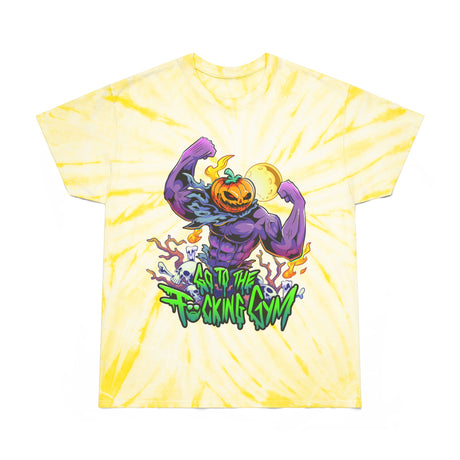 Go To The F*cking Gym Pumpkin Head Tie-Dye T-Shirt