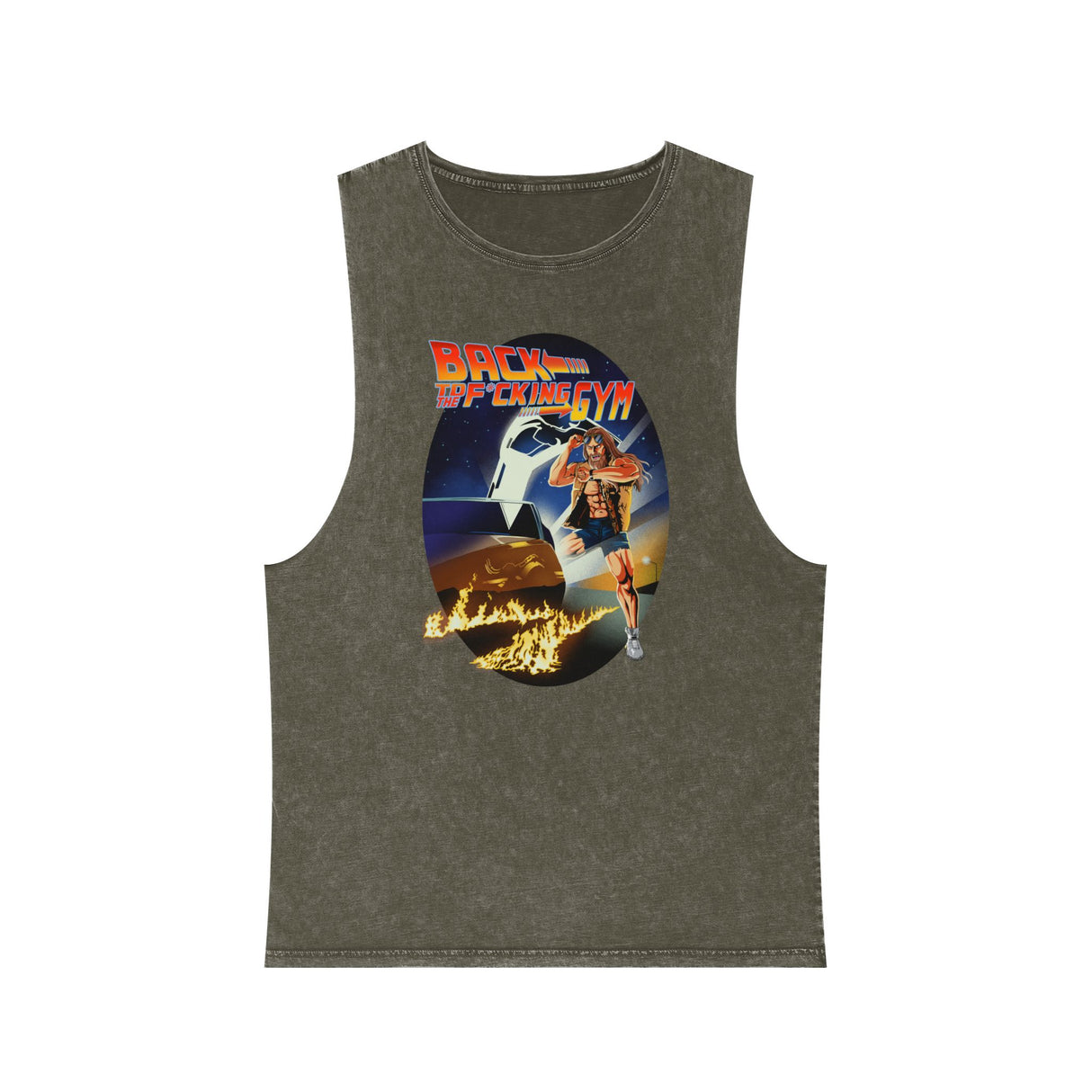 Back To The F*cking Gym (Image) Stonewash Tank Top
