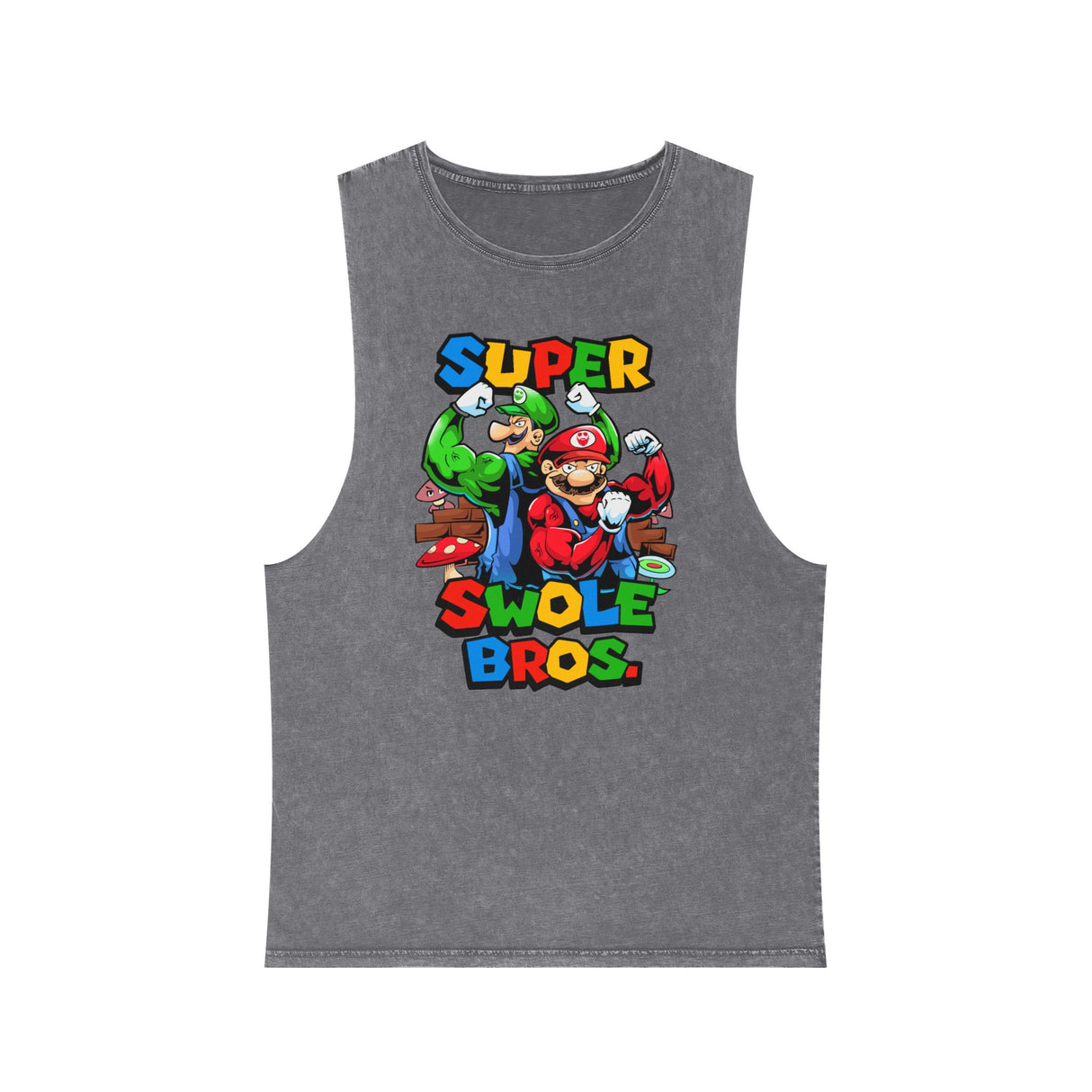 Super Swole Bros Stonewash Tank Top