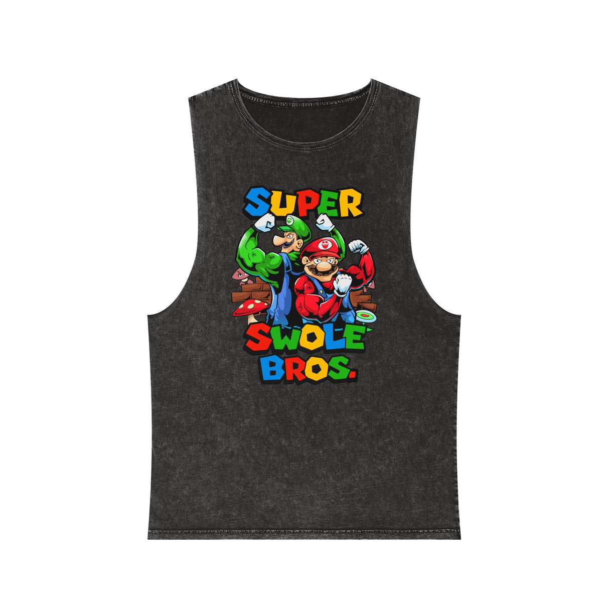 Super Swole Bros Stonewash Tank Top