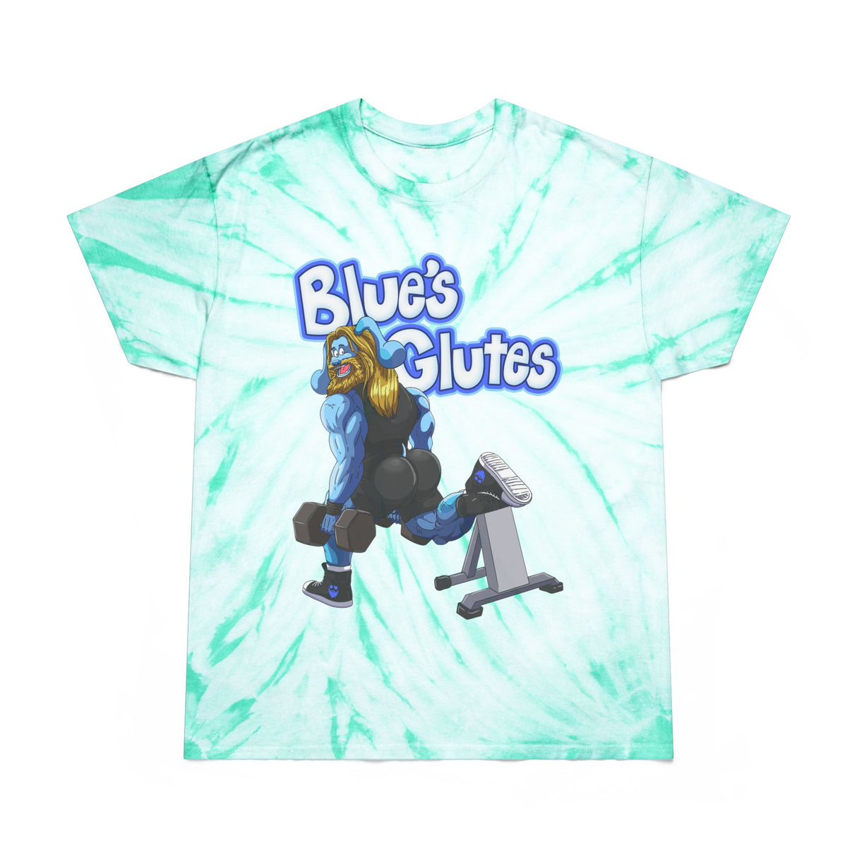 Blue's Glutes Tie-Dye T-Shirt