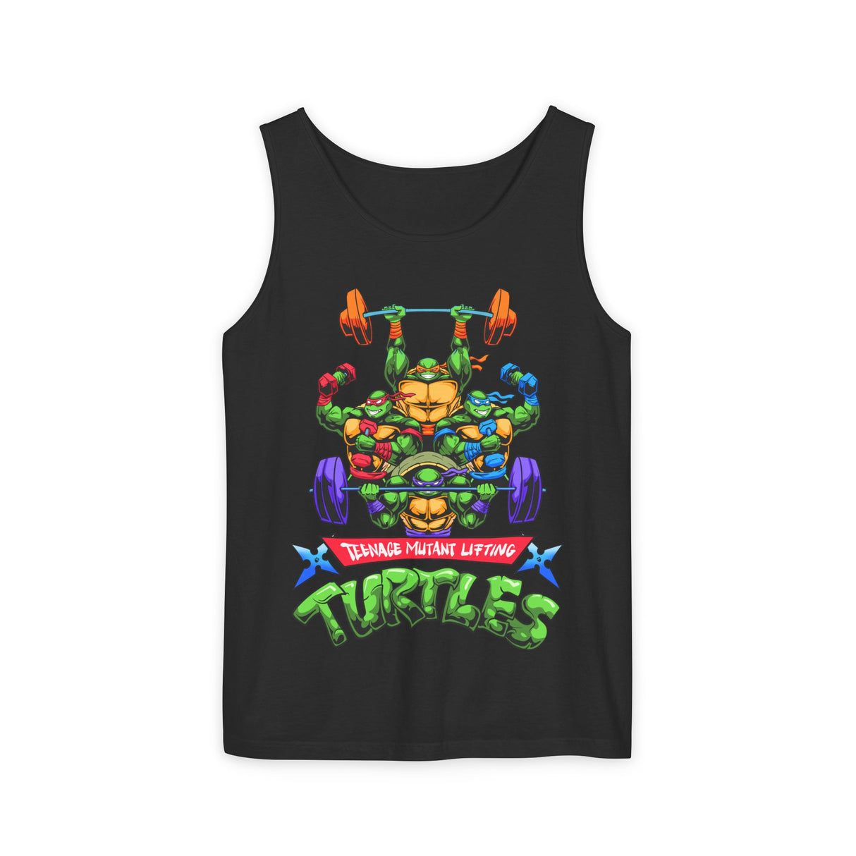 Teenage Mutant Lifting Turtles Comfort Tank Top