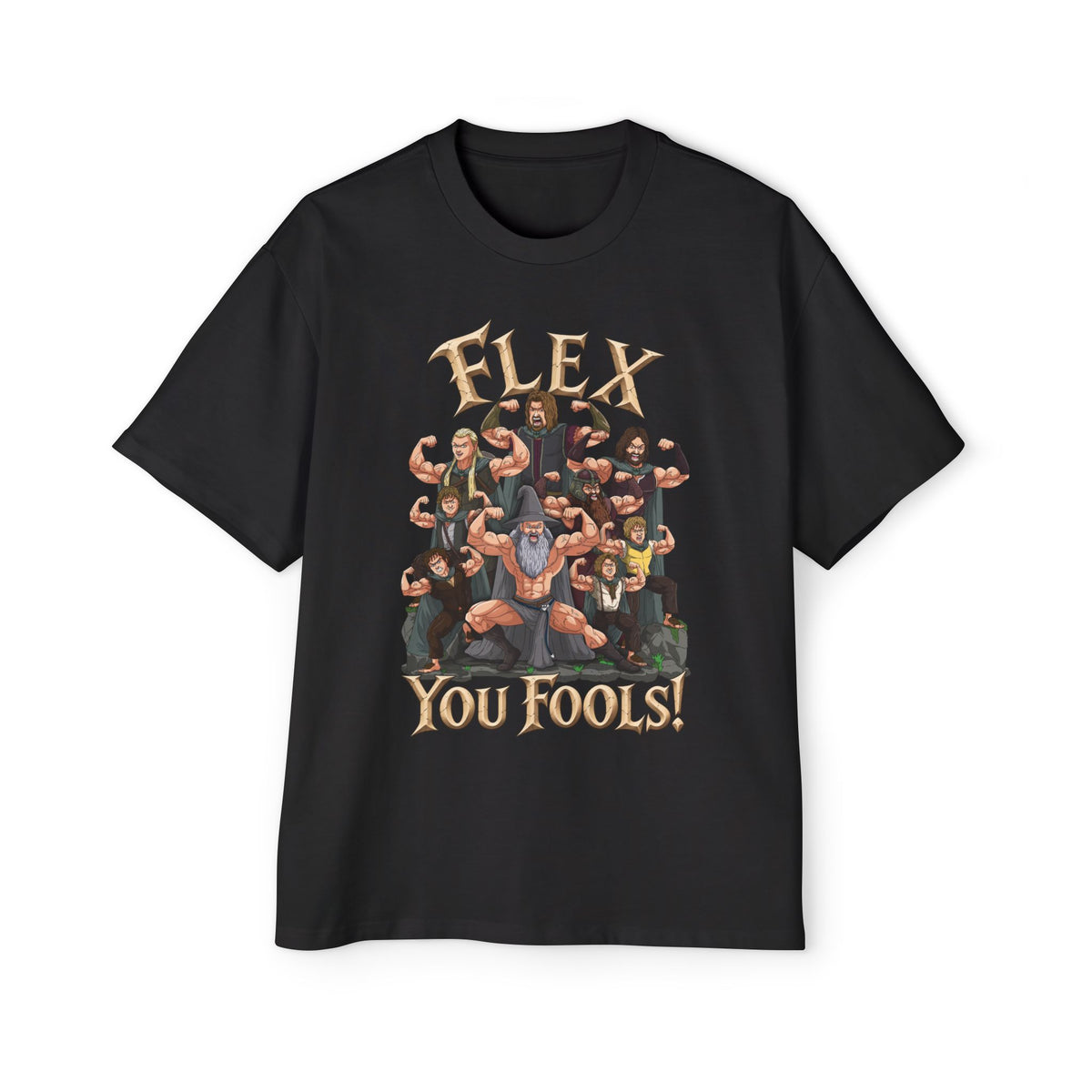 Flex You Fools Heavy Oversized Tee