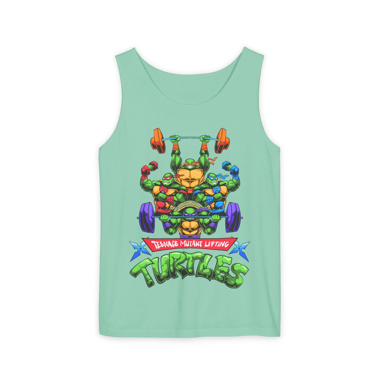 Teenage Mutant Lifting Turtles Comfort Tank Top