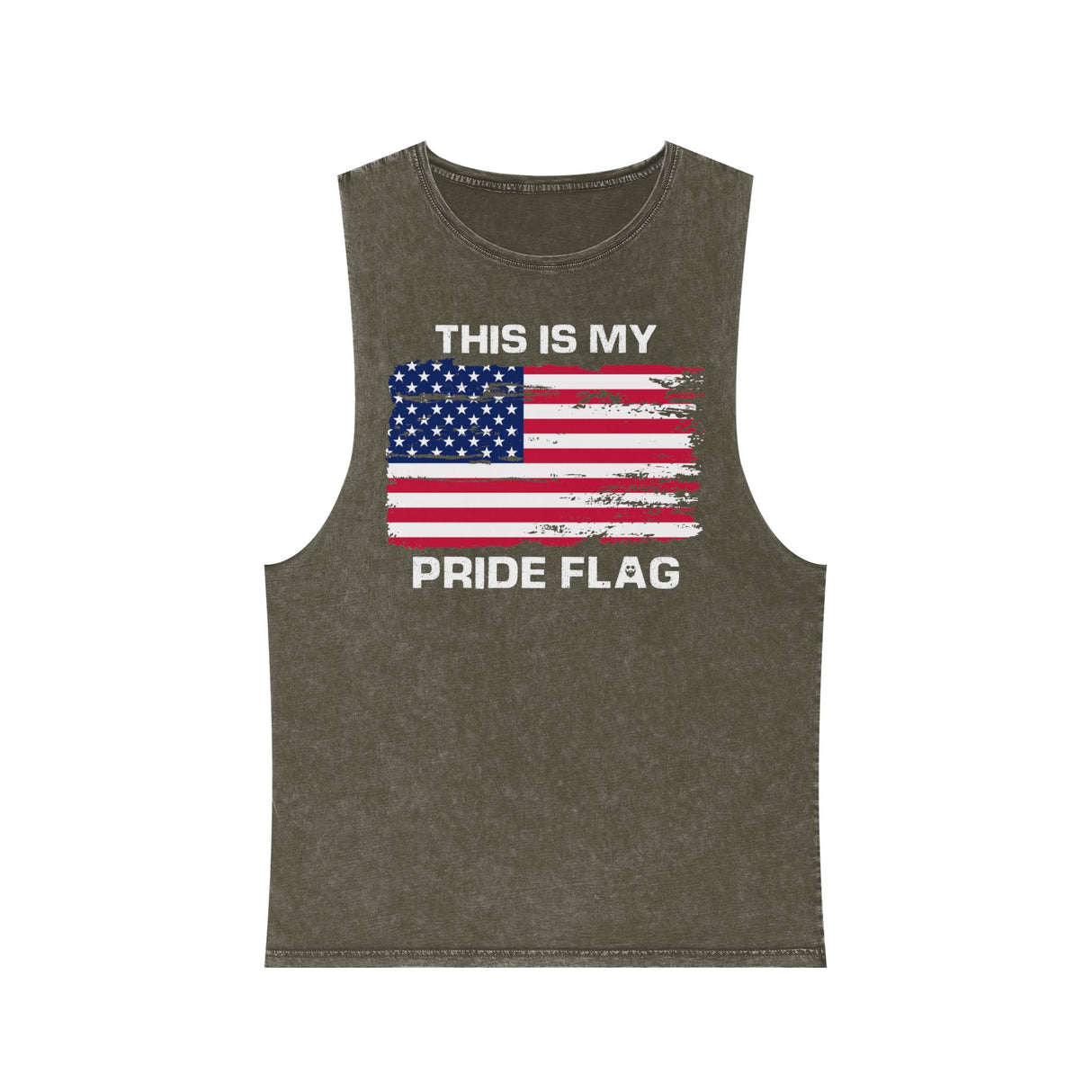 This Is My Pride Flag Stonewash Tank Top