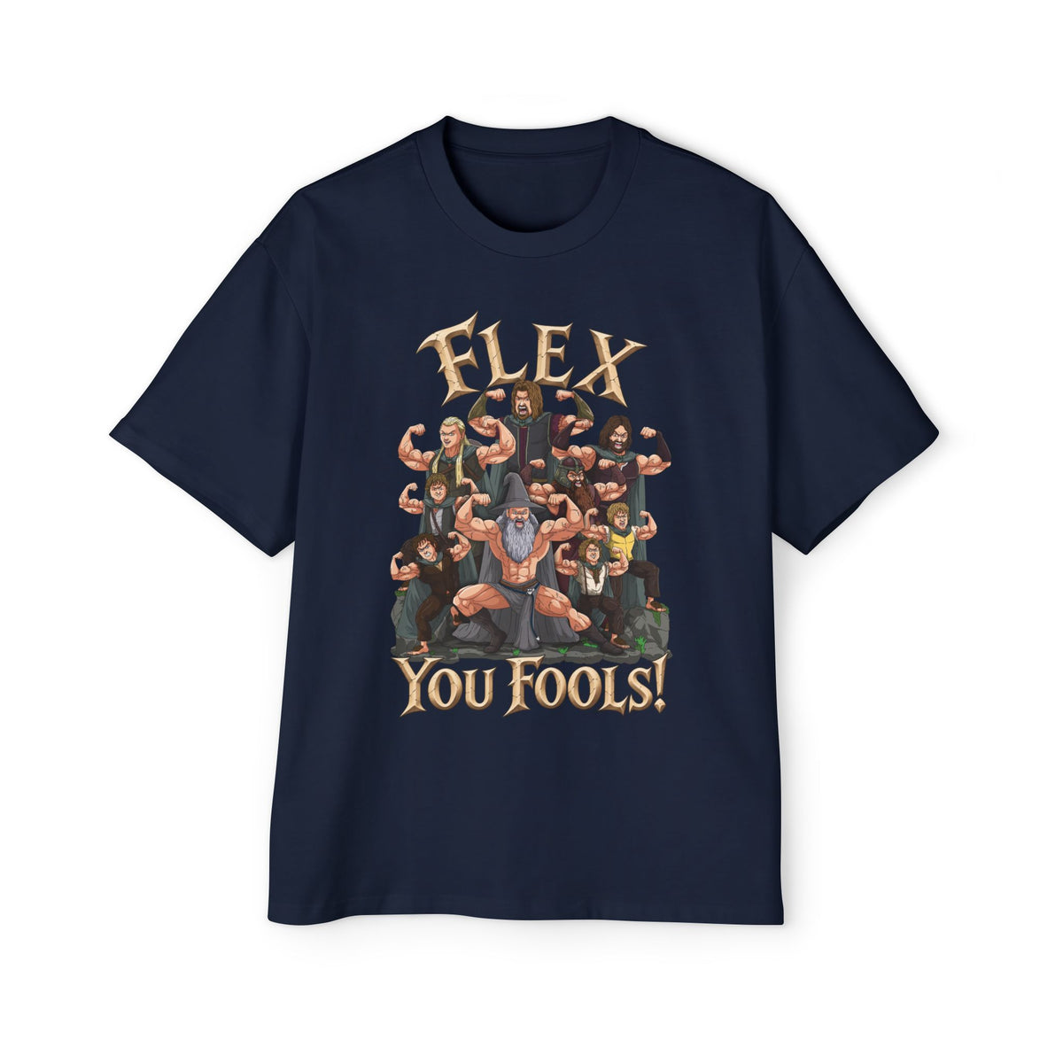 Flex You Fools Heavy Oversized Tee