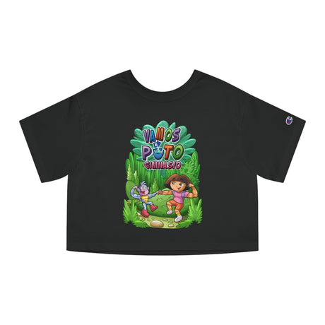 Vamos Al Puto Gimnasio Loose Crop Top