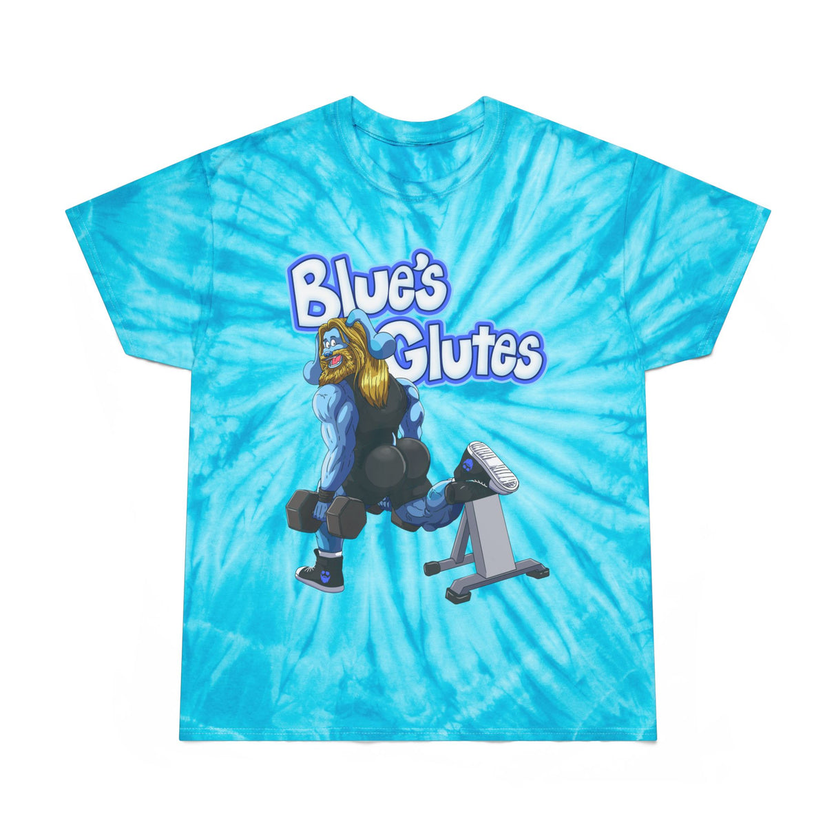 Blue's Glutes Tie-Dye T-Shirt