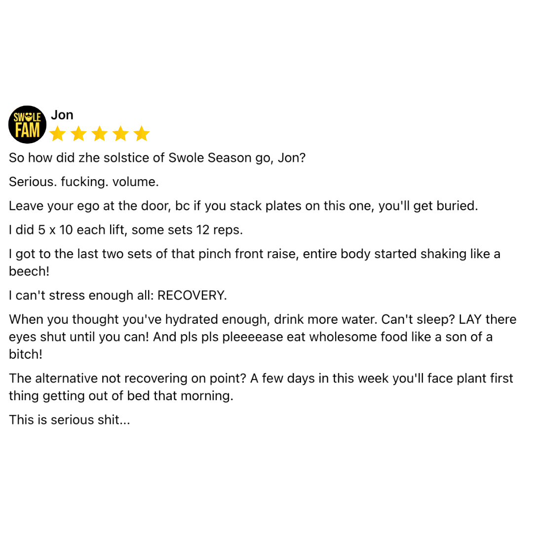 Swole Season Program