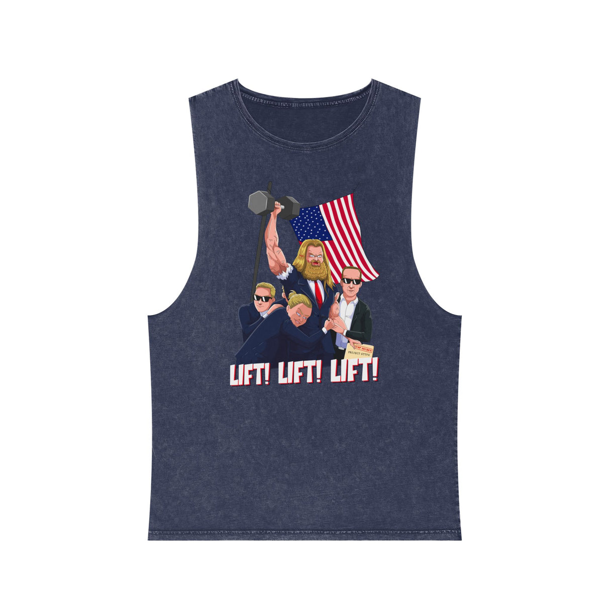 Lift! Lift! Lift! Stonewash Tank Top