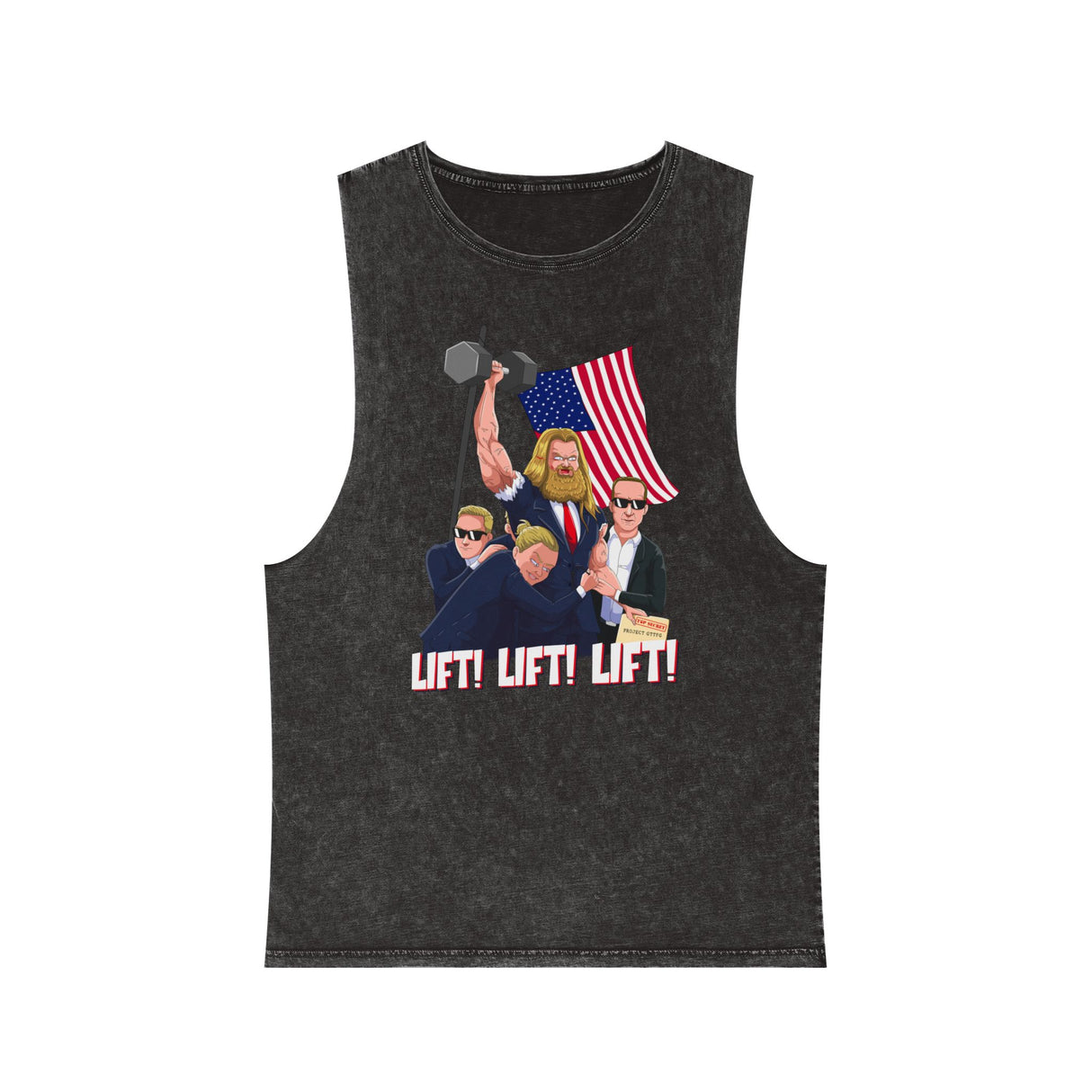 Lift! Lift! Lift! Stonewash Tank Top