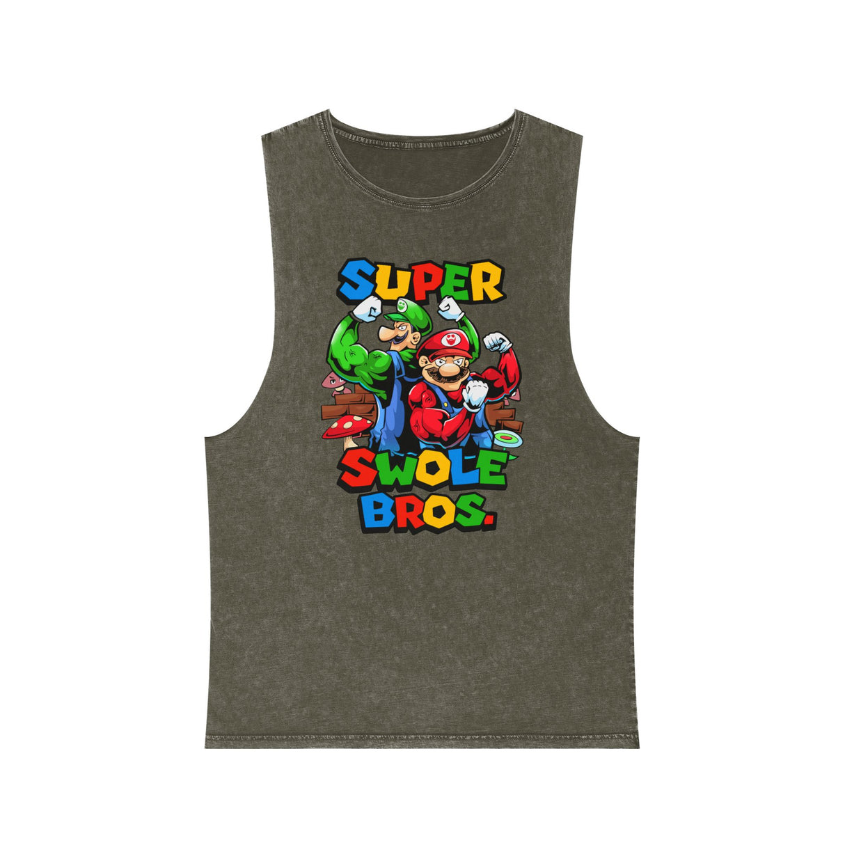 Super Swole Bros Stonewash Tank Top