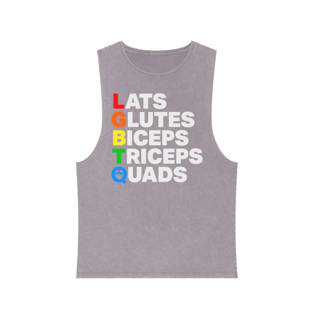 Muscle Alphabet Stonewash Tank Top