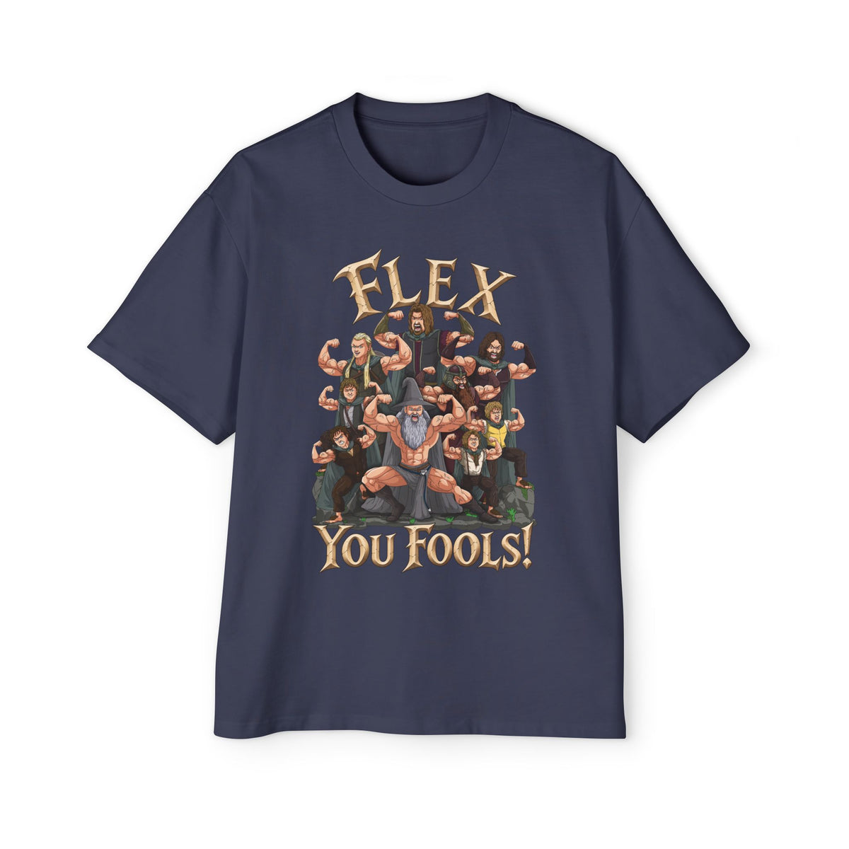 Flex You Fools Heavy Oversized Tee