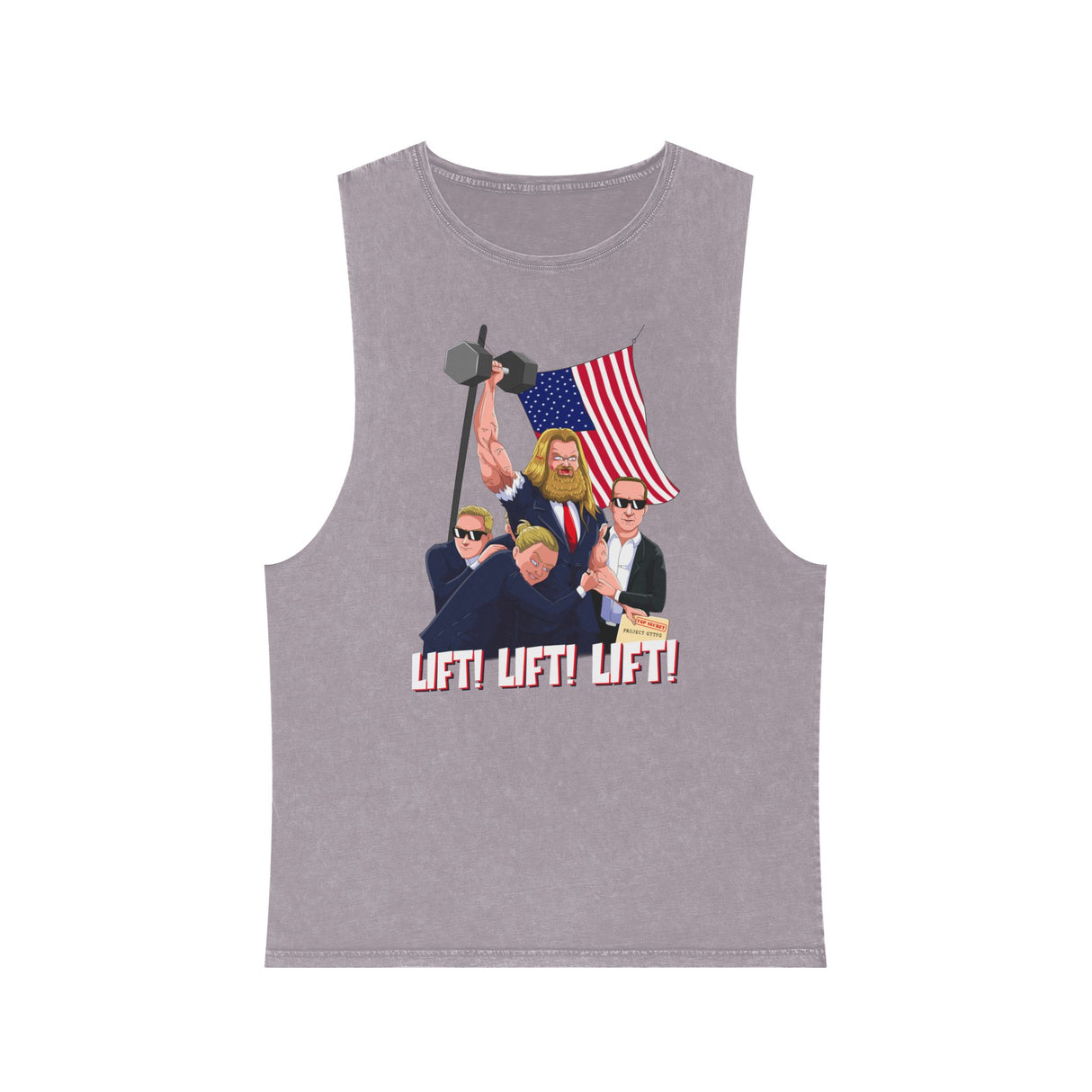 Lift! Lift! Lift! Stonewash Tank Top