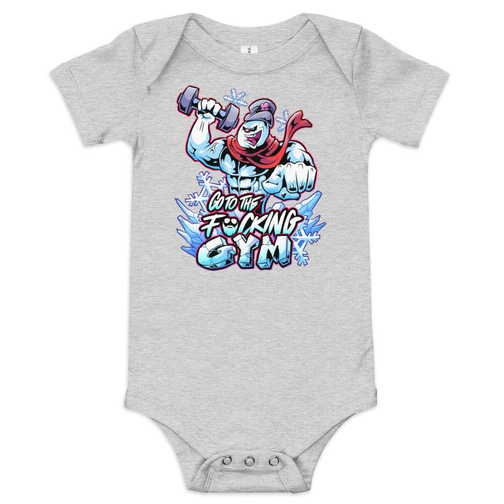 Frosty The SwoleMan Baby Onesie