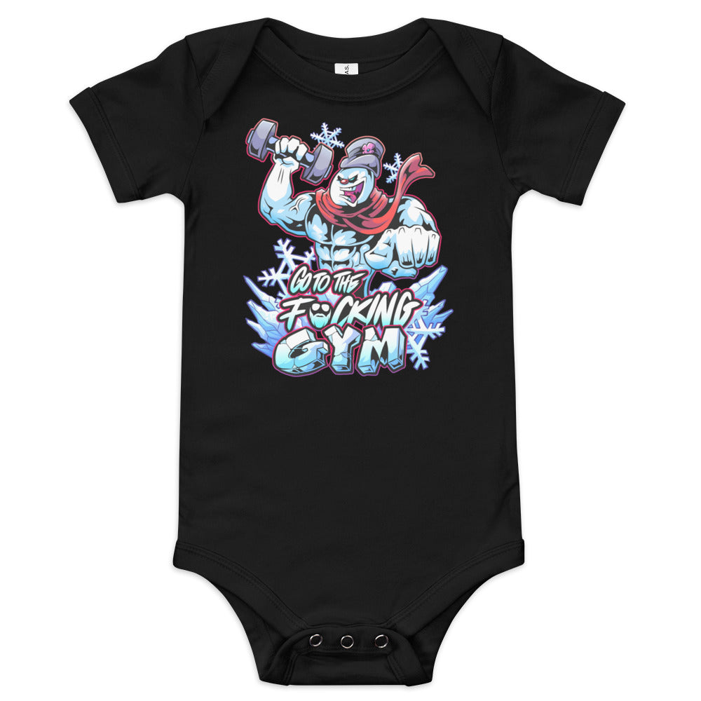 Frosty The SwoleMan Baby Onesie