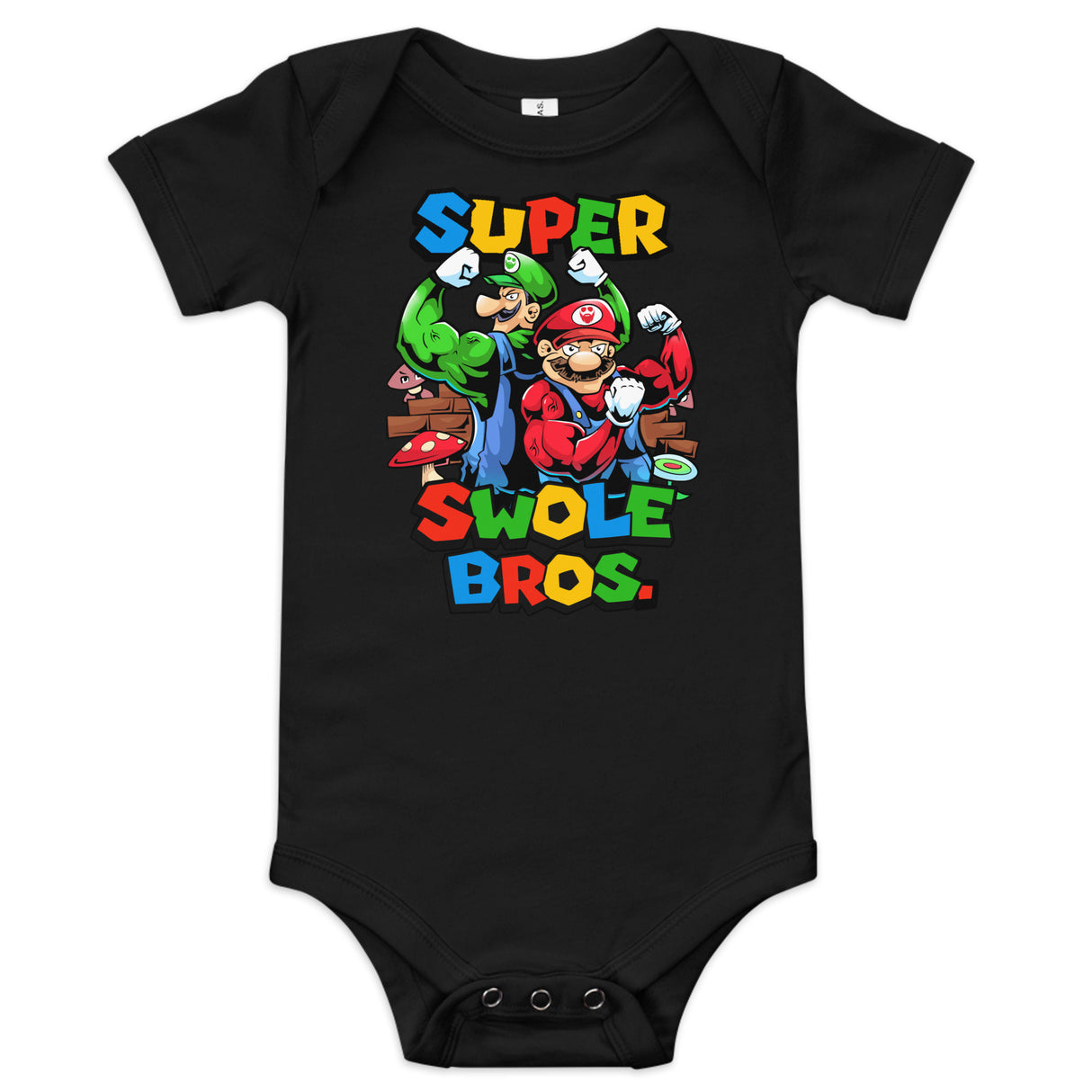 Super Swole Bros Baby Onesie