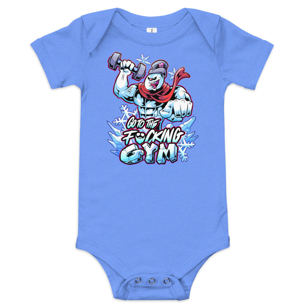 Frosty The SwoleMan Baby Onesie