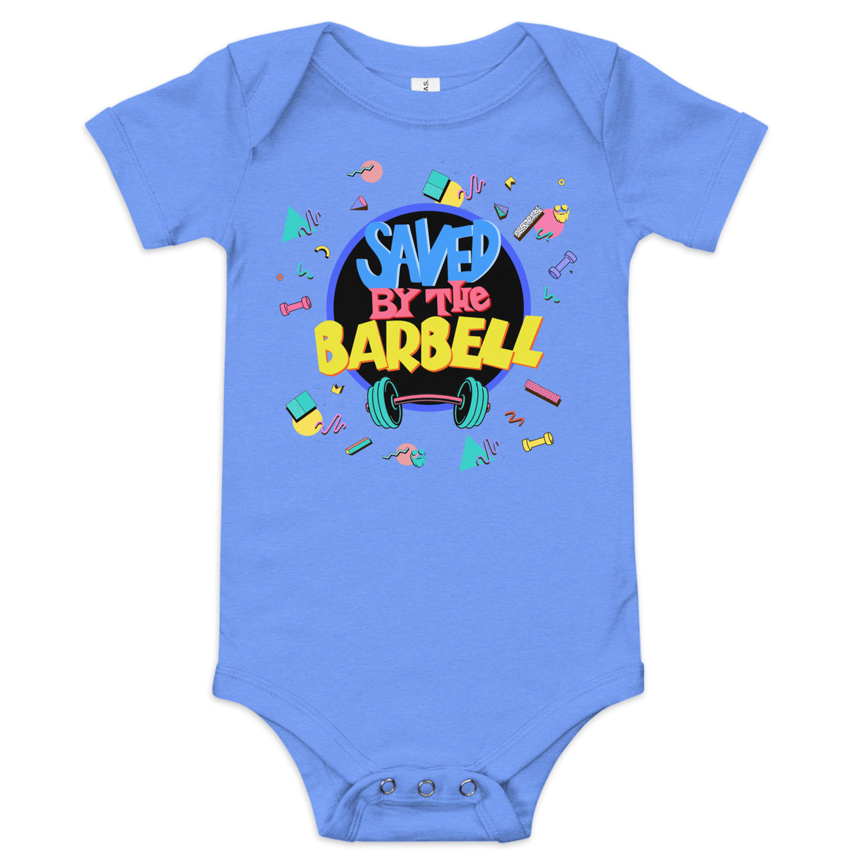 Saved By The Barbell Baby Onesie