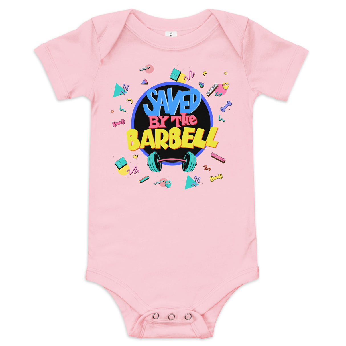 Saved By The Barbell Baby Onesie