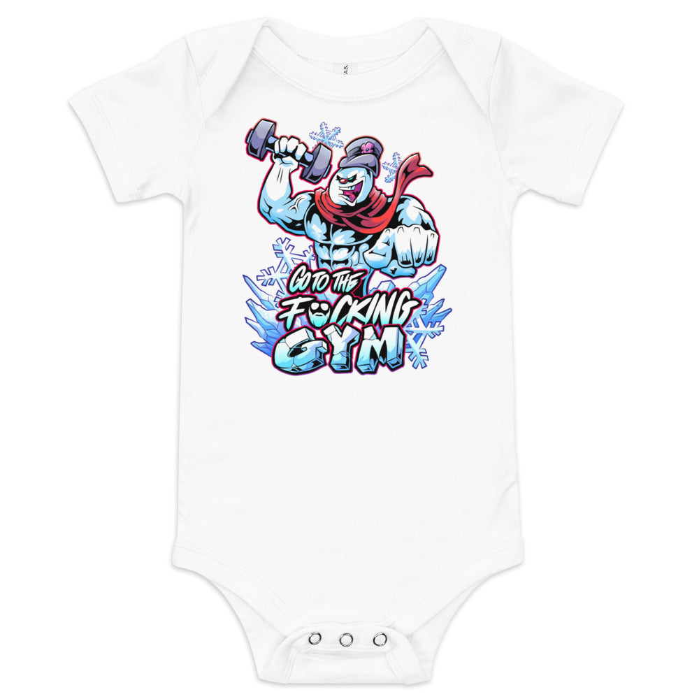 Frosty The SwoleMan Baby Onesie