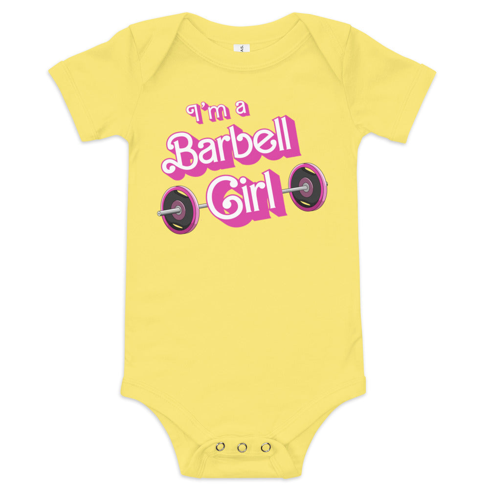 I'm a Barbell Girl Baby Onesie