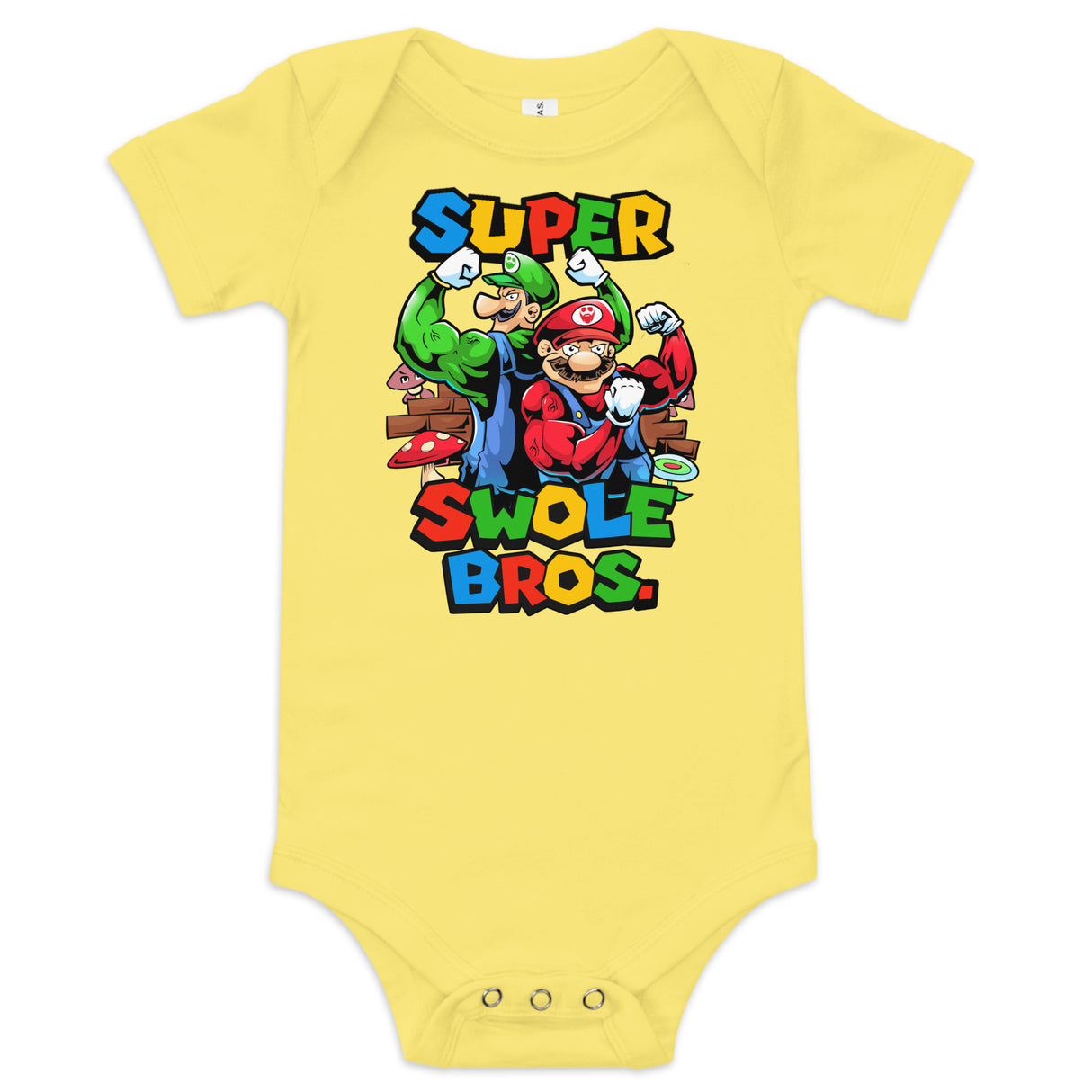 Super Swole Bros Baby Onesie