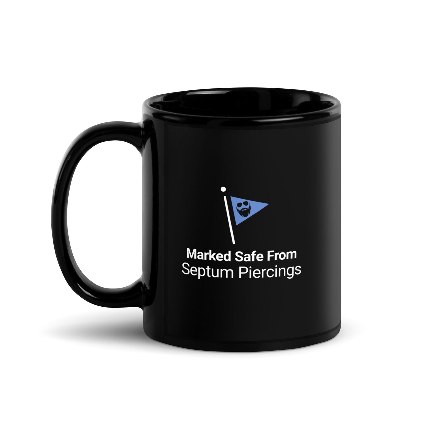 Marked Safe From Septum Piercings Mug