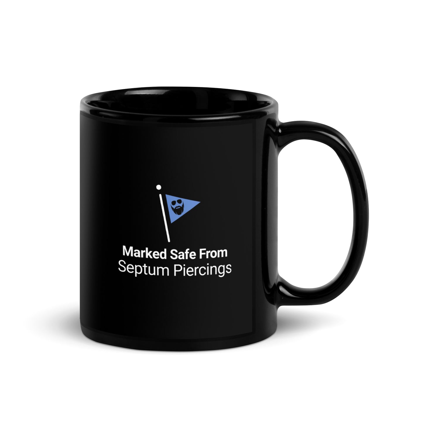 Marked Safe From Septum Piercings Mug