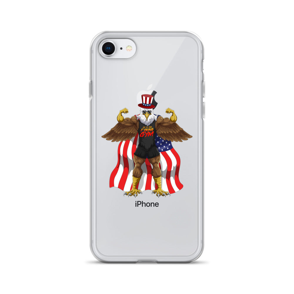 Flexing Bald Eagle Clear Case for iPhone®