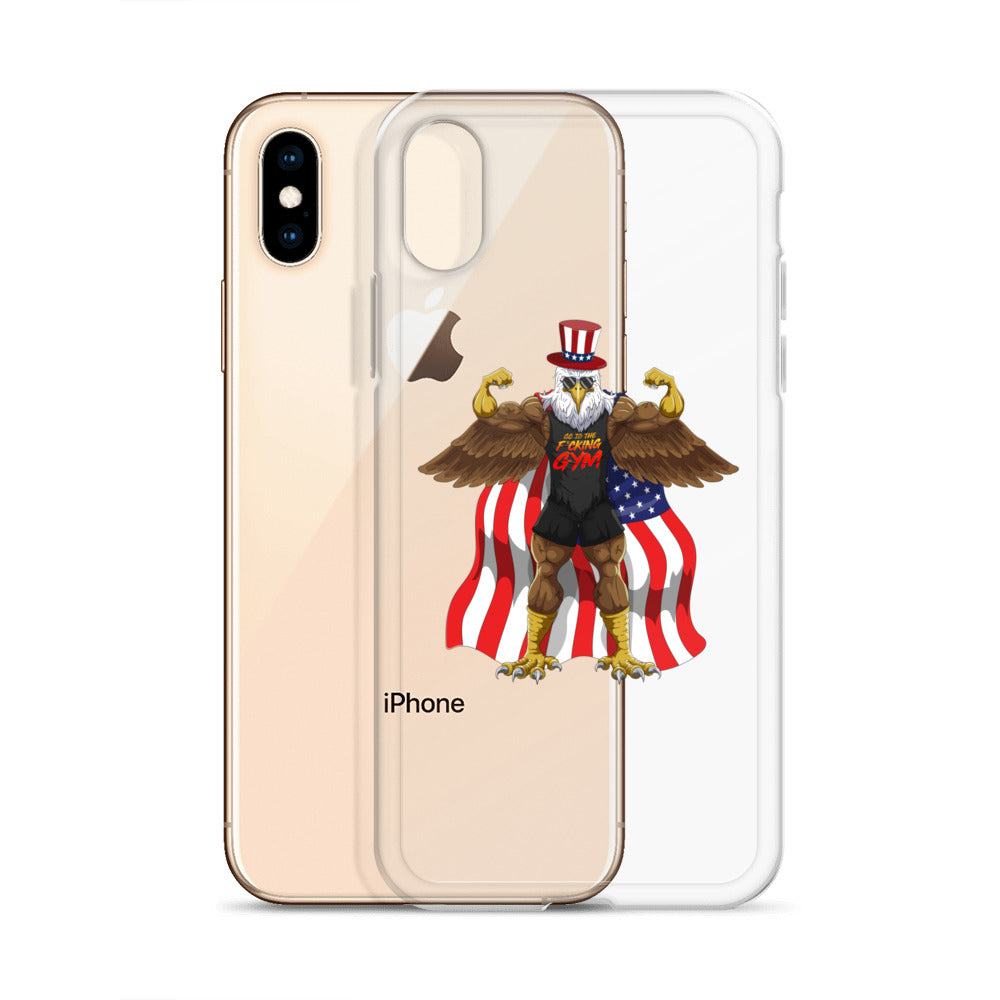 Flexing Bald Eagle Clear Case for iPhone®
