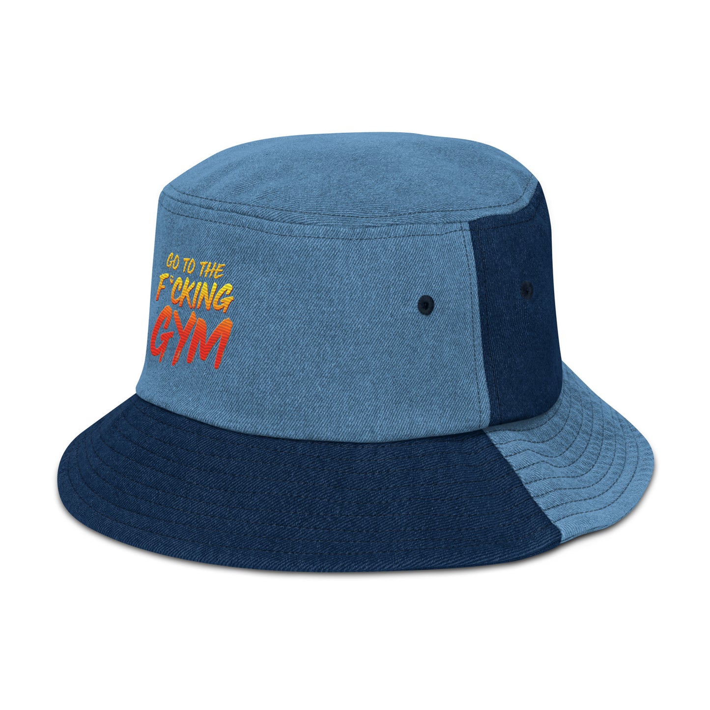 Go To The F*cking Gym Denim Bucket Hat