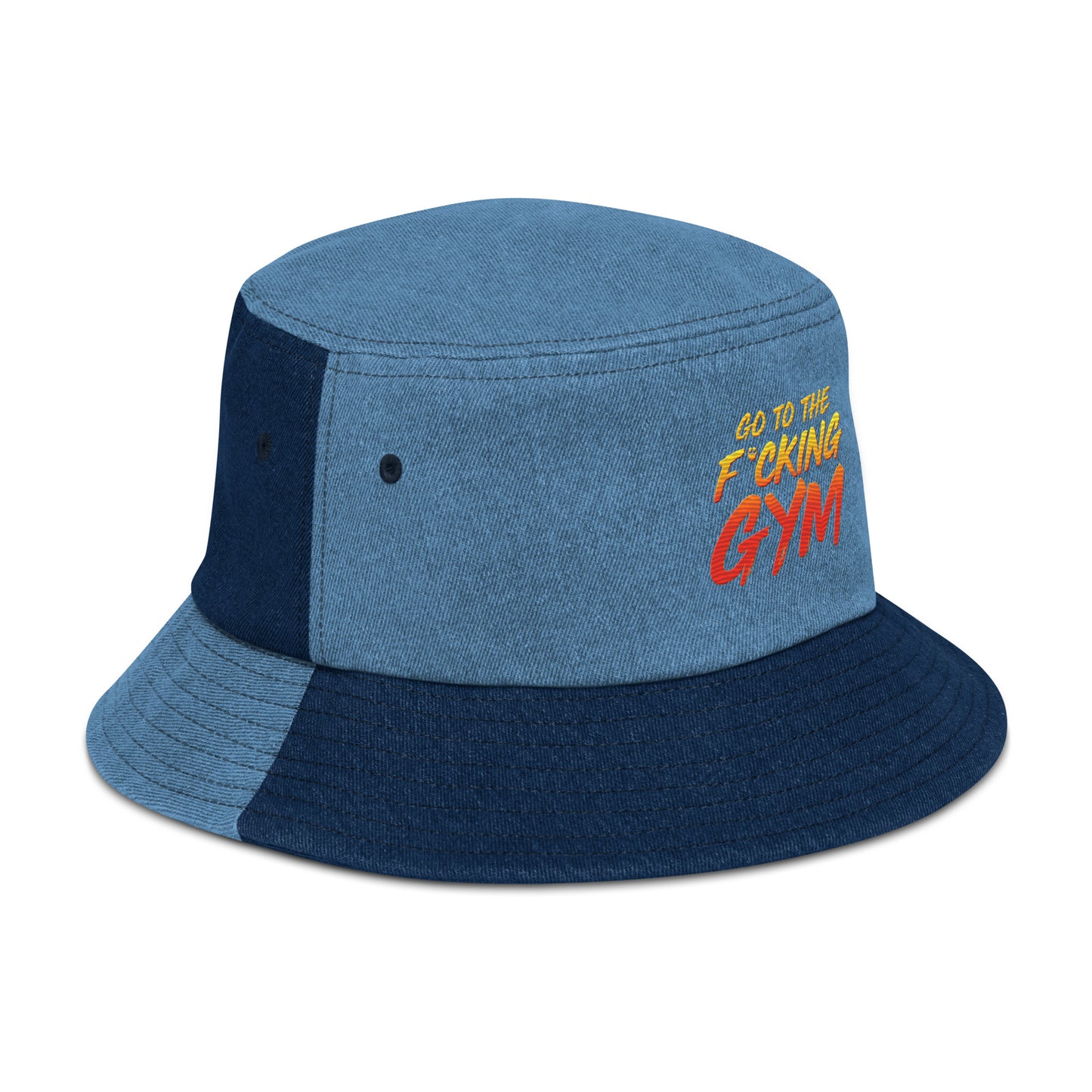 Go To The F*cking Gym Denim Bucket Hat