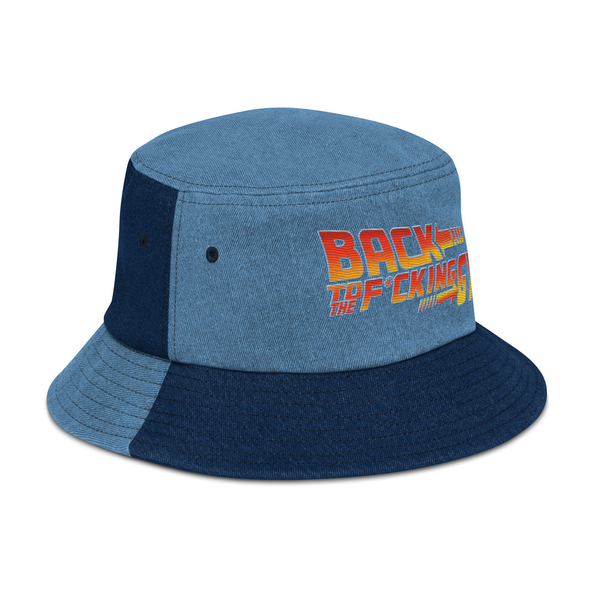 Back To The F*cking Gym (Text) Denim Bucket Hat