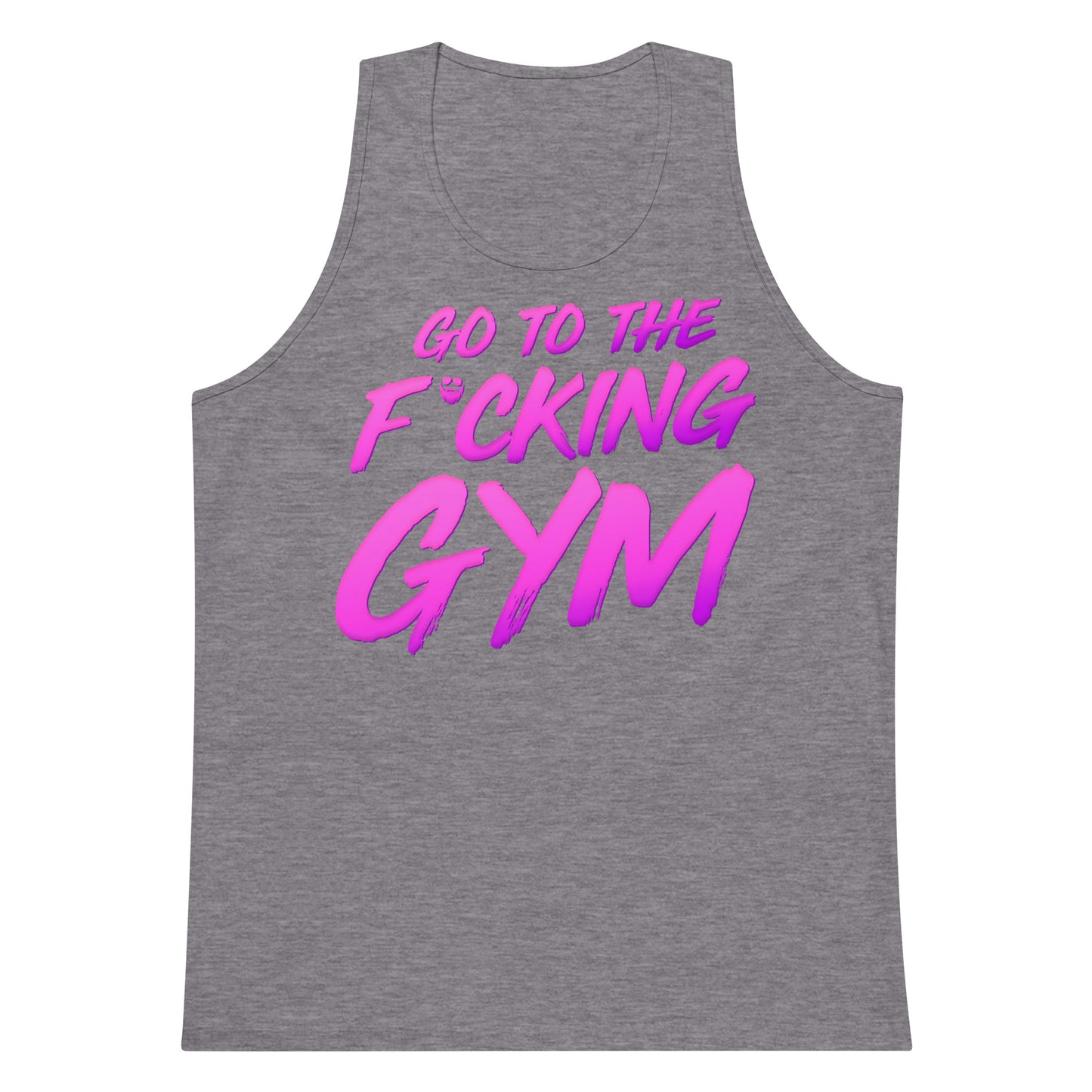 Go To The F*cking Gym Magenta Premium Tank Top