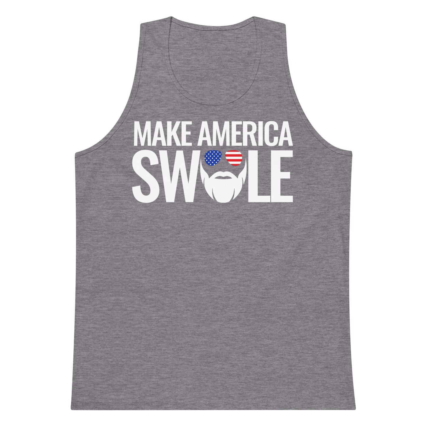 Make America Swole (Text) Premium Tank Top