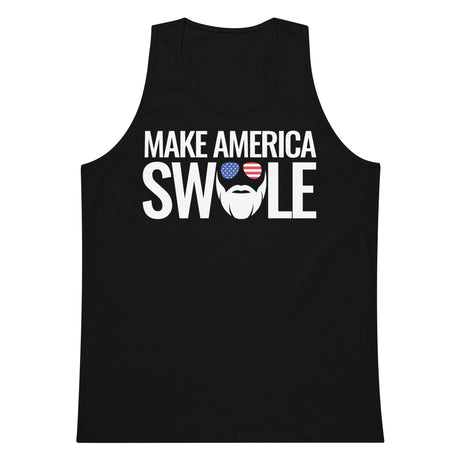 Make America Swole (Text) Premium Tank Top
