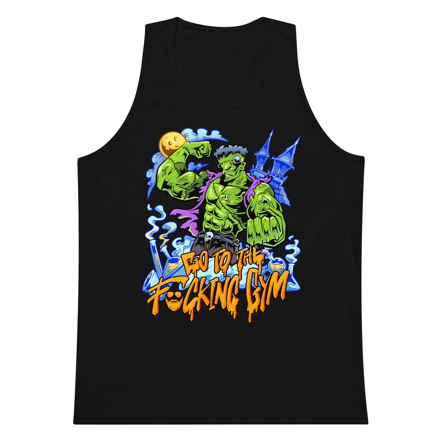 Frankenstein Go To The F*cking Gym Premium Tank Top