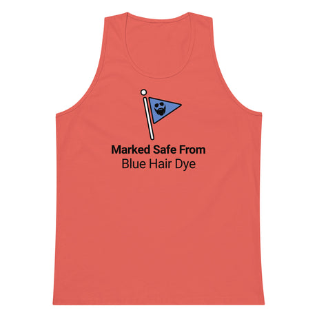 Marked Safe From Blue Hair Dye Premium Tank Top