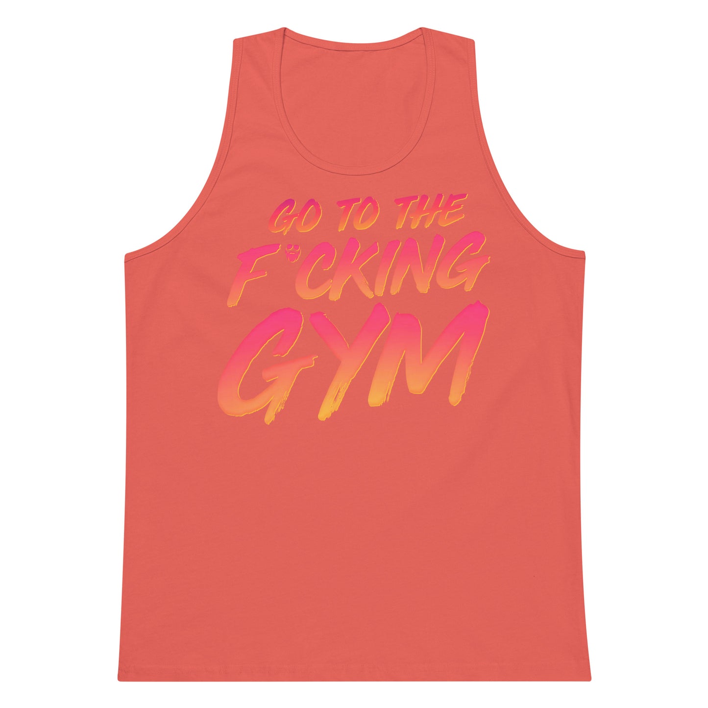 Go To The F*cking Gym Sunset Premium Tank Top