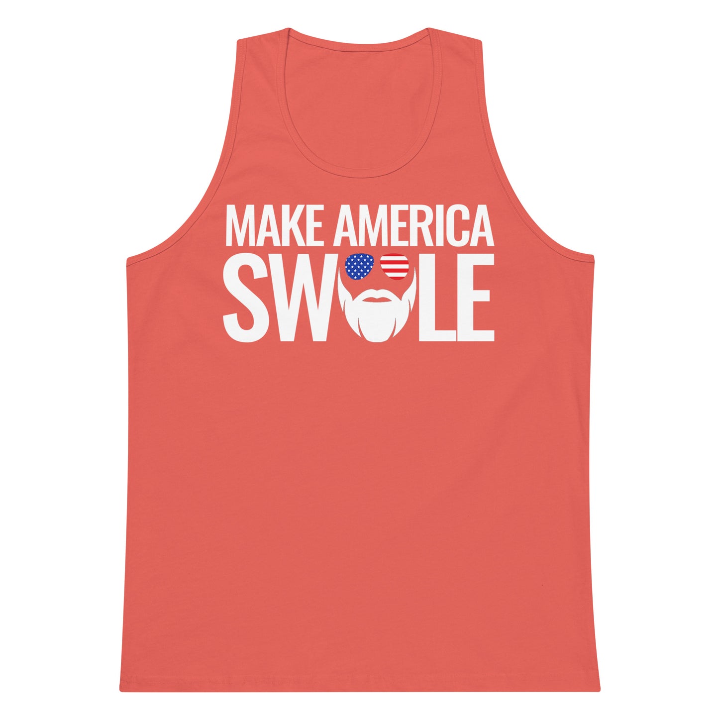 Make America Swole (Text) Premium Tank Top