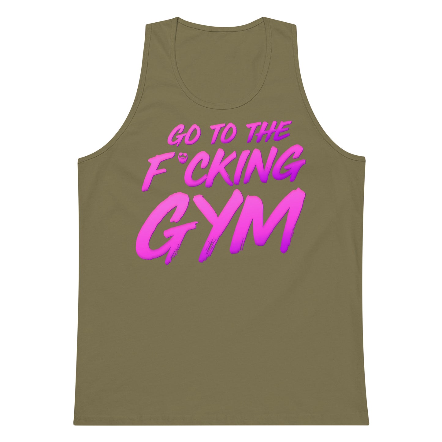 Go To The F*cking Gym Magenta Premium Tank Top