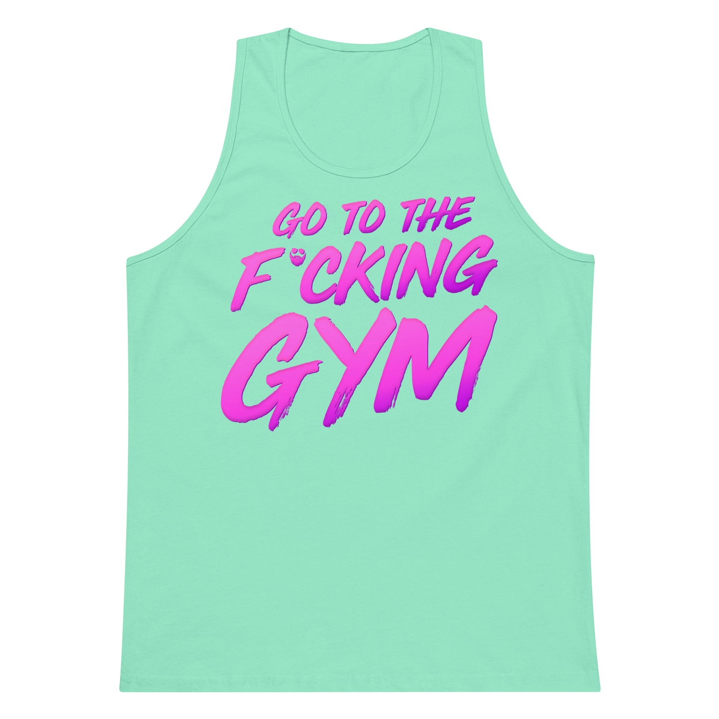Go To The F*cking Gym Magenta Premium Tank Top