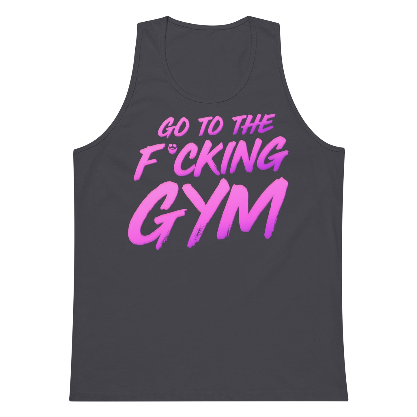 Go To The F*cking Gym Magenta Premium Tank Top