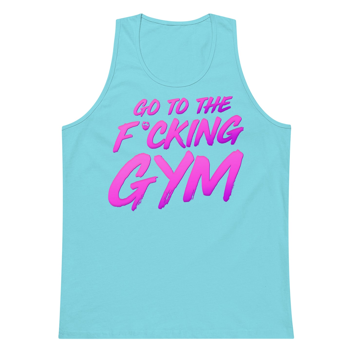Go To The F*cking Gym Magenta Premium Tank Top