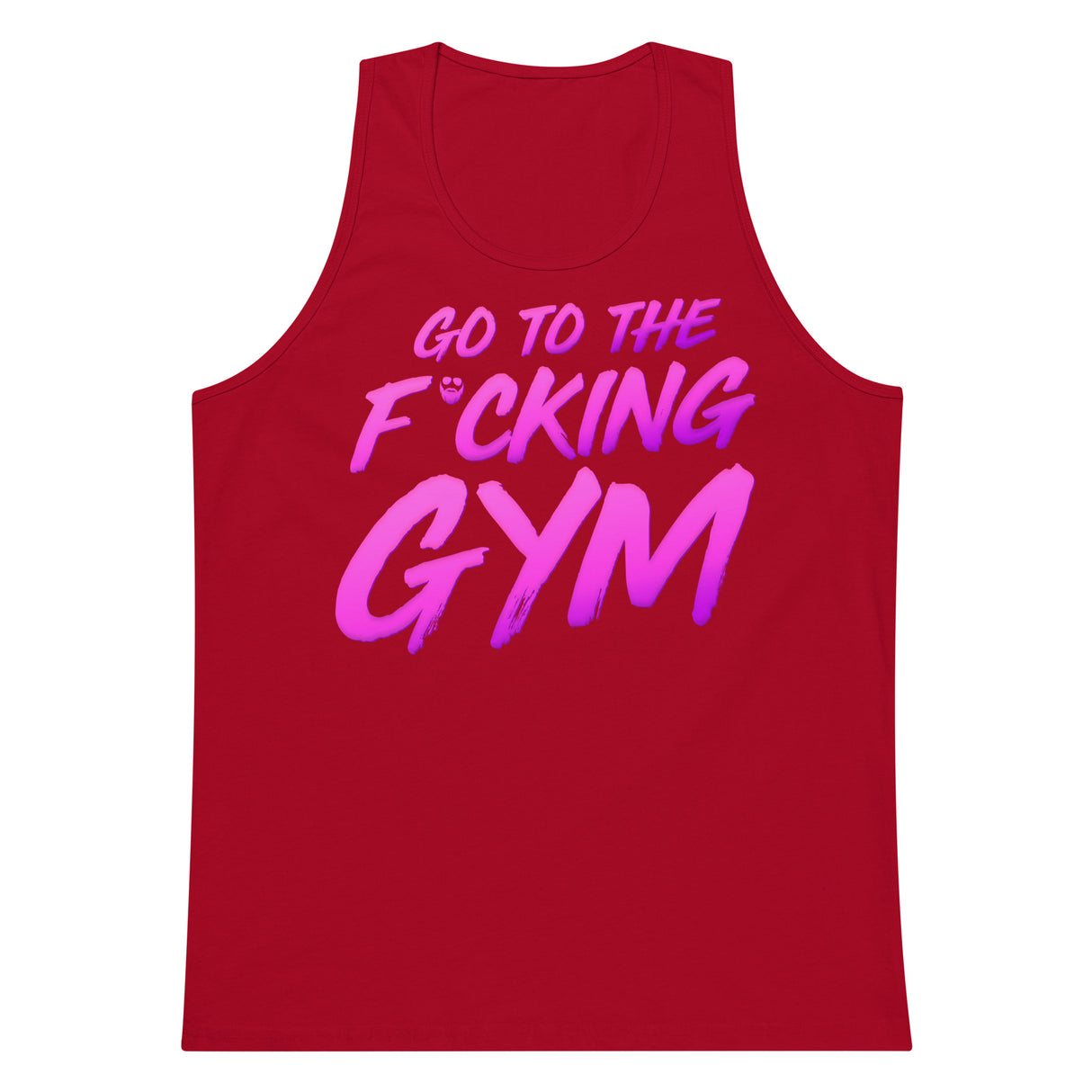 Go To The F*cking Gym Magenta Premium Tank Top